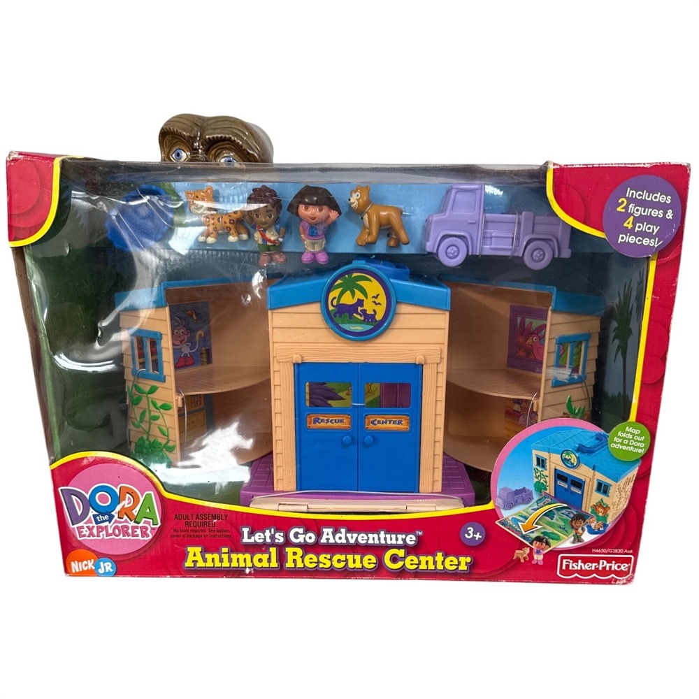 New Vintage 2005 Dora The Explorer Diego Lets go adventure animal rescue Playset